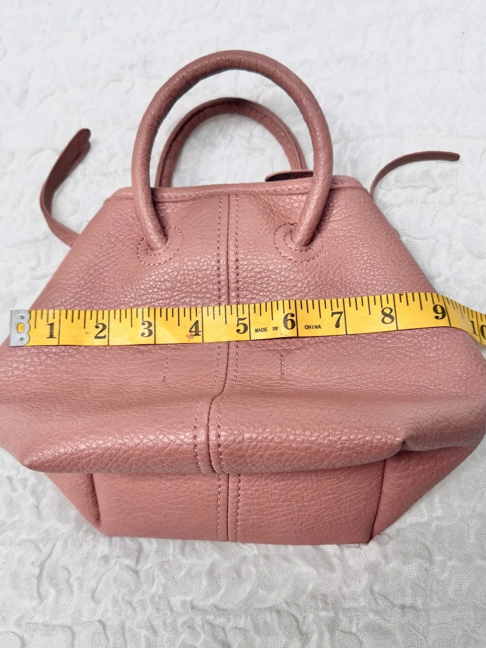 Anthropologie Vegan Leather Mini Bag in a Desert Rose